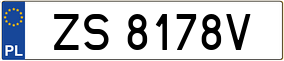 Trailer License Plate